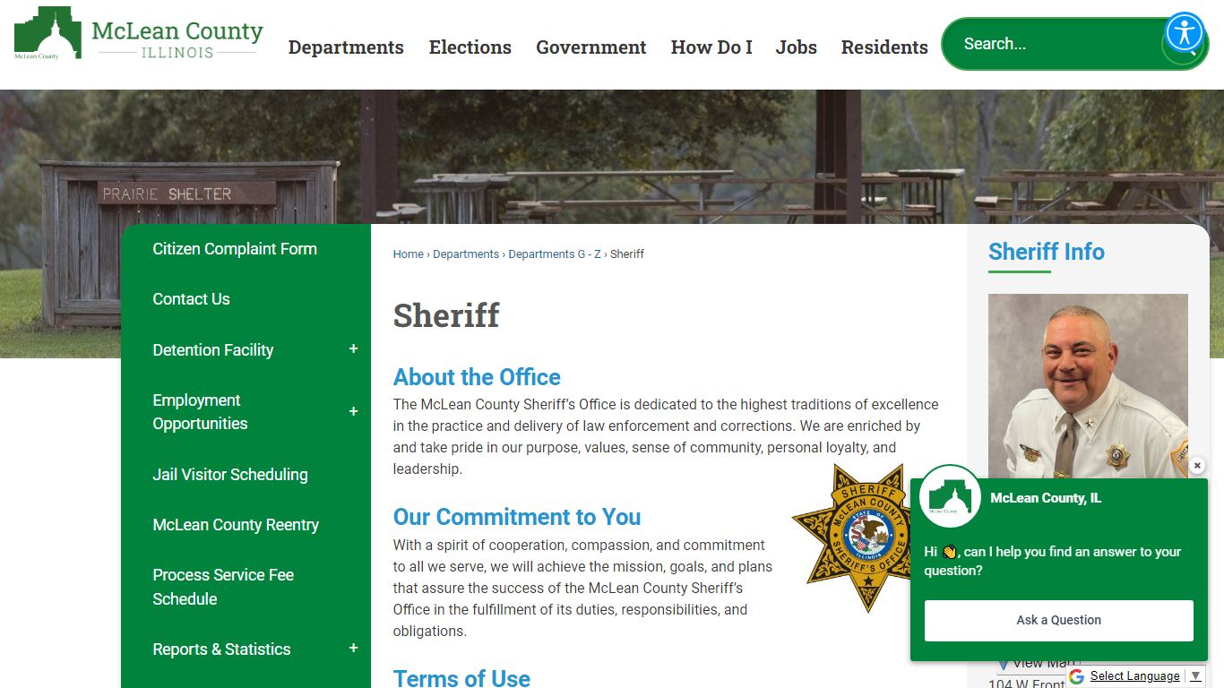 Sheriff | McLean County, IL - Official Website
